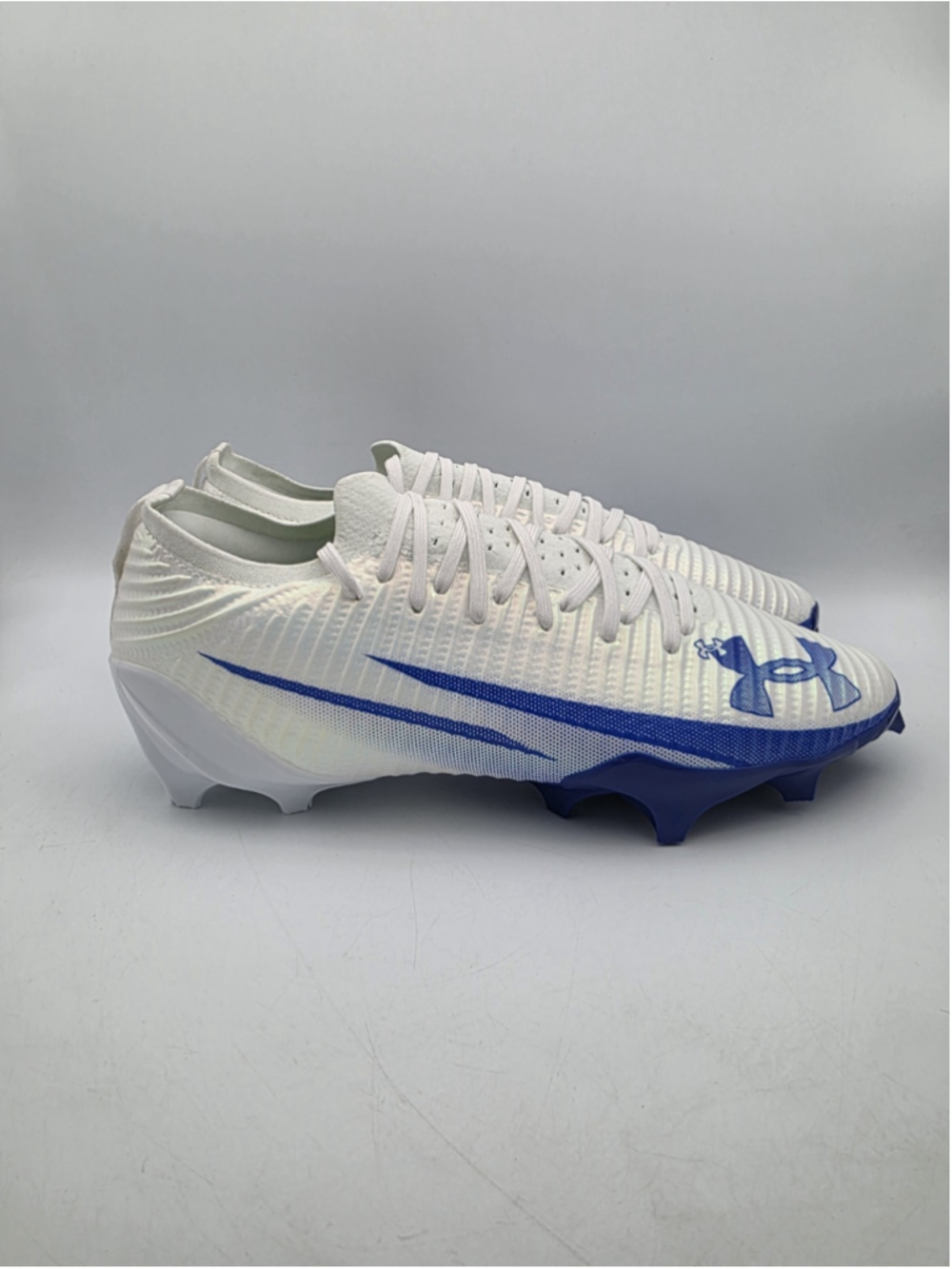 Under Armour Blur Pro ‘White Team Royal’ Football Cleats 3028220-106 Men Size 12